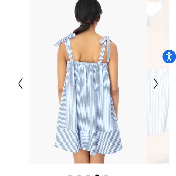 Summer swing dress with tie straps - Picture 3 of 8